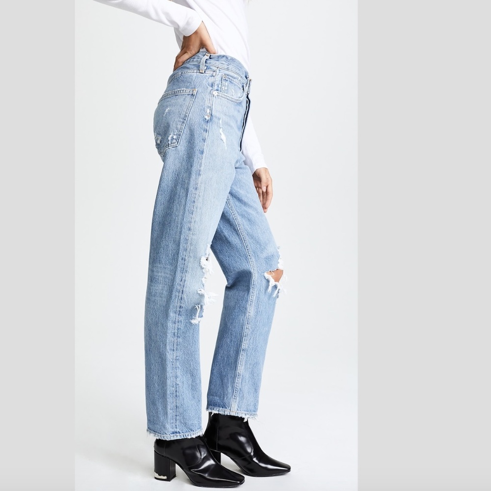 90s Mid Rise Straight Fit Jeans Color: Fall Out - Picture 3 of 14